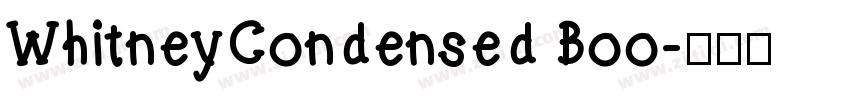 WhitneyCondensed Boo字体转换